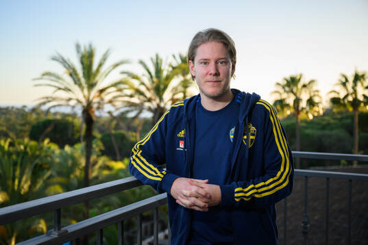 Press officer Fredrik Madestam of the Swedish men's