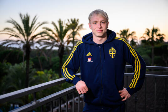 André Boman of the Swedish men's football national team