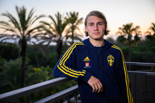 Sebastian Nanasi of the Swedish men's football national