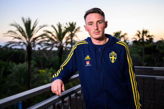 Noah Persson of the Swedish men's football national team