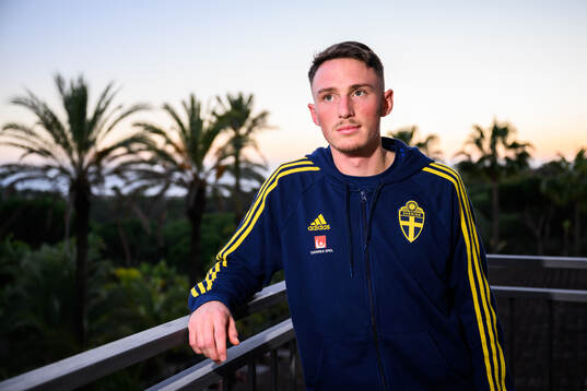 Noah Persson of the Swedish men's football national team