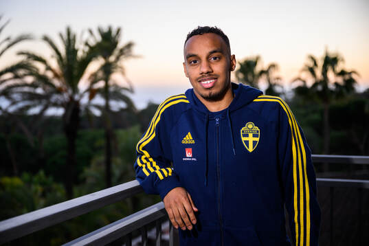 Bilal Hussein of the Swedish men's football national team