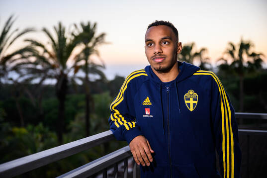 Bilal Hussein of the Swedish men's football national team