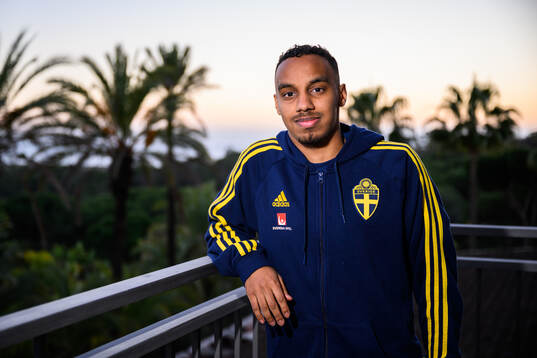 Bilal Hussein of the Swedish men's football national team