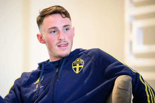 Noah Persson of the Swedish men's football national team at