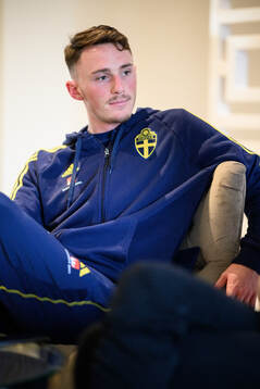 Noah Persson of the Swedish men's football national team at