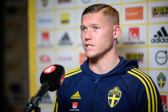 Victor Edvardsen of the Swedish men's football national