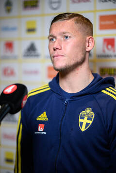 Victor Edvardsen of the Swedish men's football national