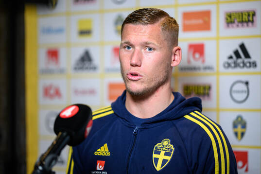 Victor Edvardsen of the Swedish men's football national