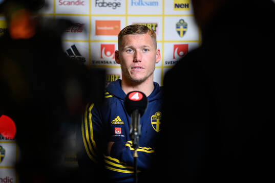 Victor Edvardsen of the Swedish men's football national