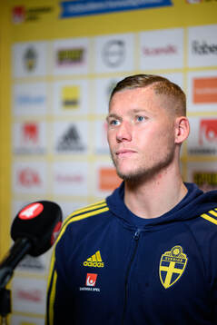 Victor Edvardsen of the Swedish men's football national