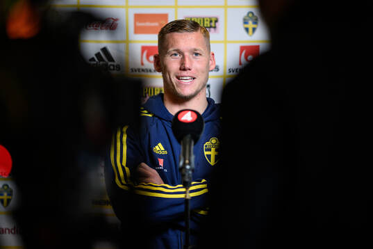 Victor Edvardsen of the Swedish men's football national
