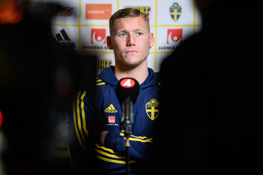 Victor Edvardsen of the Swedish men's football national