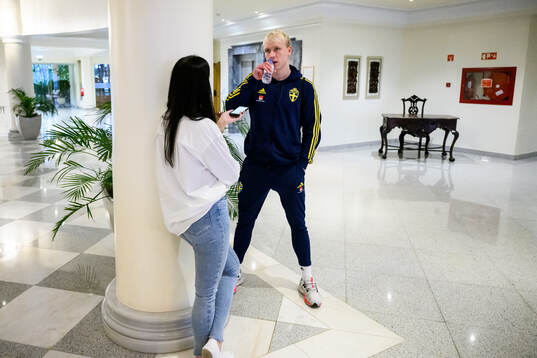 André Boman of the Swedish men's football national team at