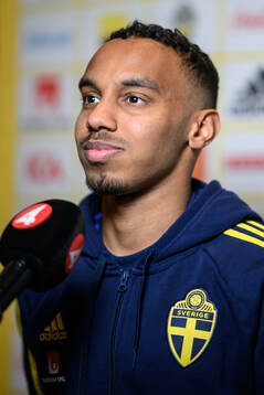 Bilal Hussein of the Swedish men's football national team