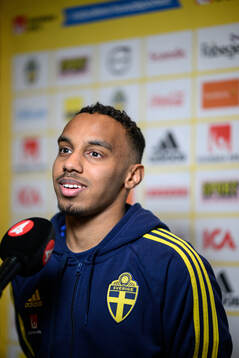 Bilal Hussein of the Swedish men's football national team