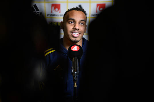 Bilal Hussein of the Swedish men's football national team