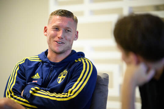 Victor Edvardsen of the Swedish men's football national