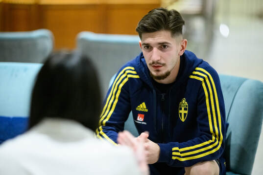 Armin Gigovic of the Swedish men's football national team