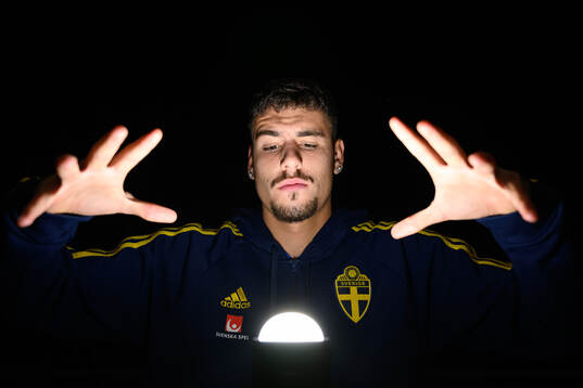 Edvin Kurtulus of the Swedish men's football national team