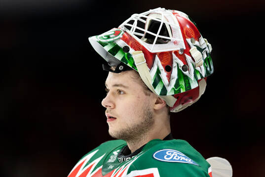 Frölundas målvakt Frederik Dichow