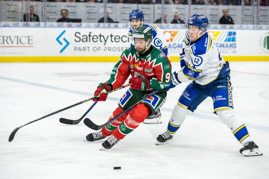 Frölundas Jan Mursak och Leksands Kalle Östman
