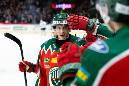 Frölundas Loui Eriksson jublar