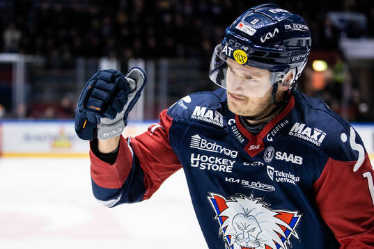Linköpings Henrik Törnqvist jublar