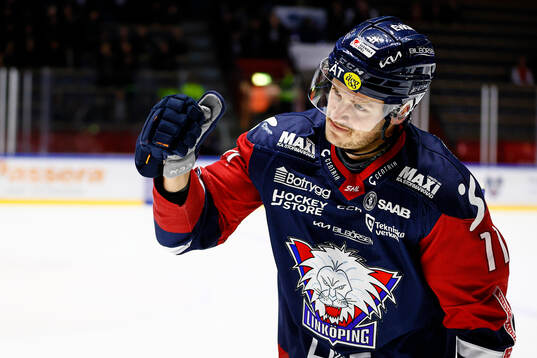 Linköpings Henrik Törnqvist jublar