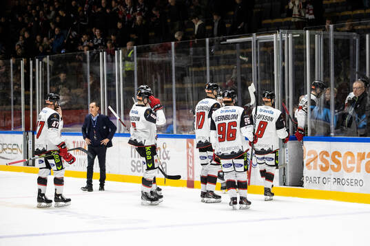 Malmö Redhawks spelare deppar