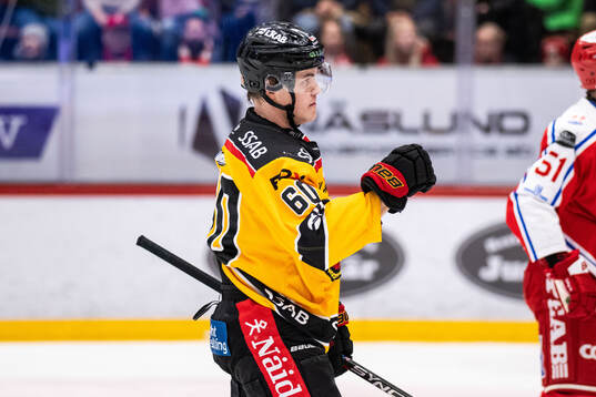 Luleås Julius Honka jublar