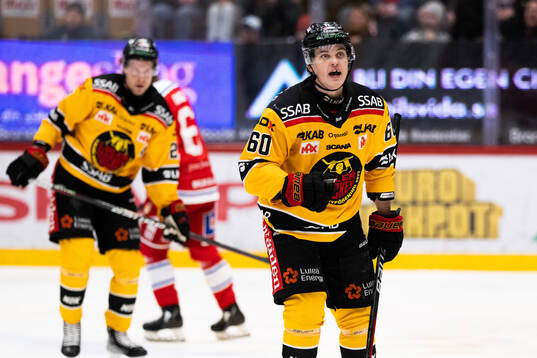 Luleås Julius Honka jublar