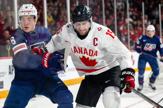 Ryan Ufko of USA and Shane Wright of Canada
