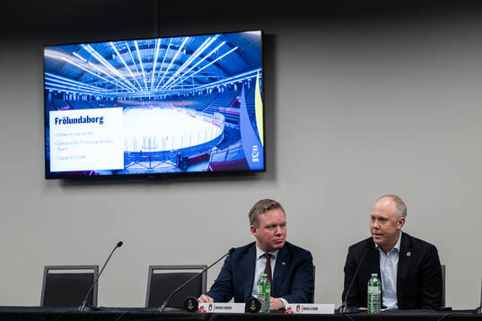 Bläddra bland fler bilder av 2023 IIHF World Junior Championship, Day 11, IIHF, Press conference