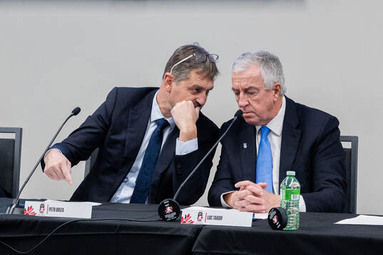 Petr Briza and Luc Tardif, President of the International