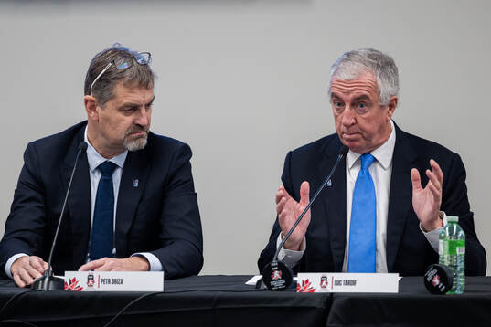 Petr Briza and Luc Tardif, President of the International