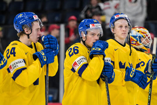 Victor Stjernborg of Sweden looks dejected