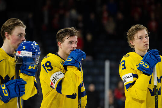 Isak Rosén of Sweden looks dejected
