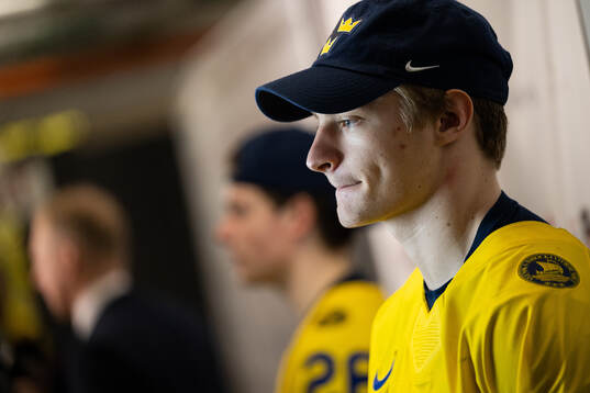 Goaltender Carl Lindbom of Sweden
