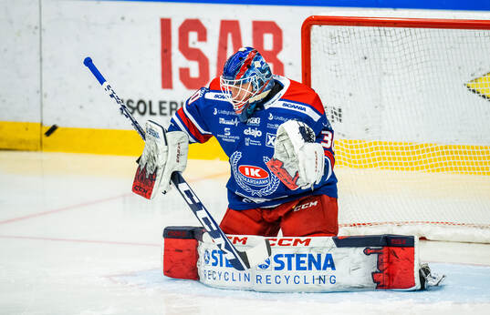 Oskarshamns målvakt Emil Kruse