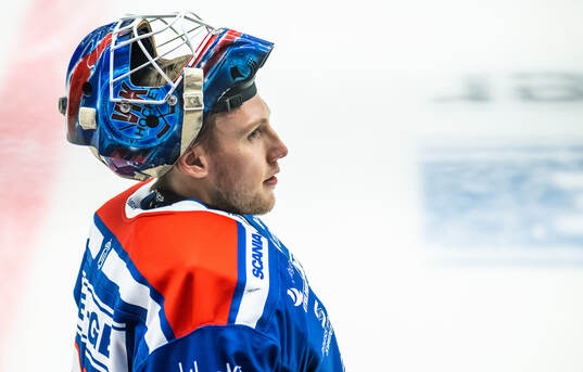Oskarshamns målvakt Emil Kruse