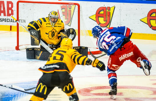 Skellefteås målvakt Alexander Hellnemo och Oskarshamns
