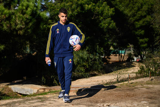 Yasin Ayari of the Swedish men's football national team