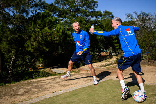 André Boman and Jacob Ondrejka of the Swedish men's