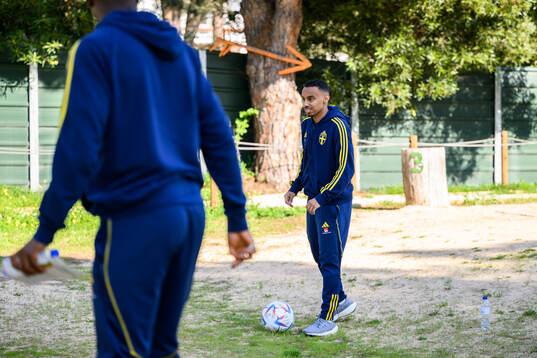 Bilal Hussein of the Swedish men's football national team