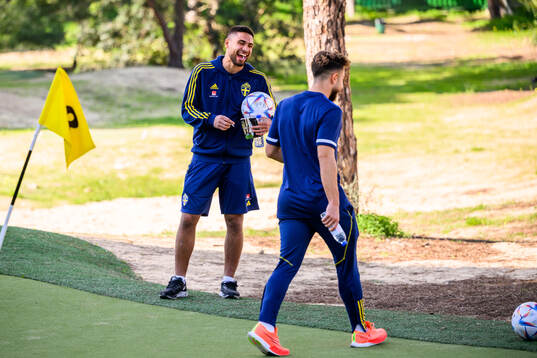 Omar Faraj and Moustafa Zeidan of the Swedish men's