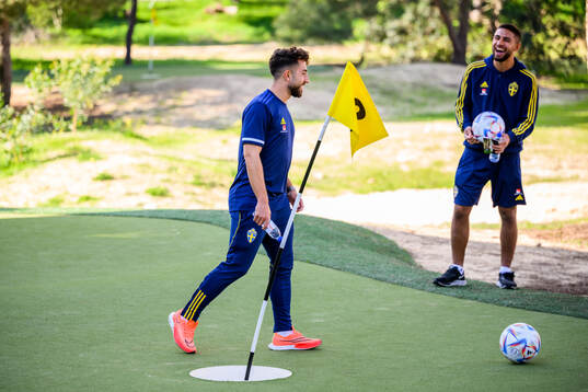 Moustafa Zeidan and Omar Faraj of the Swedish men's