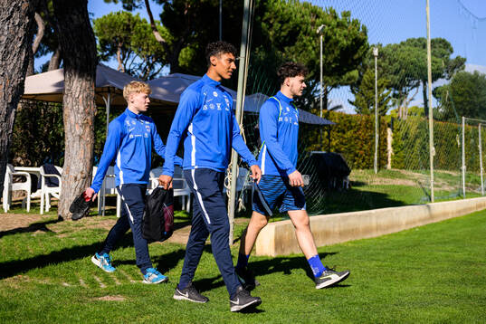 Robin Tihi of the Finnish men's national team at a training