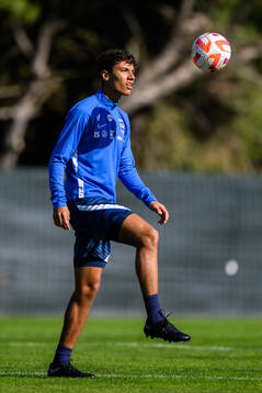 Robin Tihi of the Finnish men's national team at a training