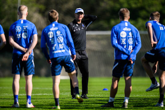 head coach Markku Kanerva of the Finnish men's national
